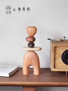 Dekorative Figuren Originales Design von Balance Sprite für Ornamente Festes Holz -Puzzle Dekompression Steinkunstdesktop