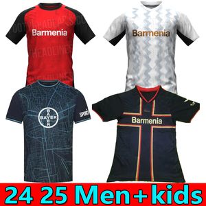 24 25 Bayer 04 Leverkusen Soccer Jerseys 2024 25 Wirtz Boniface Hincapie Hofmann Tapsoba Schick Palacios Frimpong Grimaldo Paulo Schick Kits de camisa de futebol Top Top Top Top top