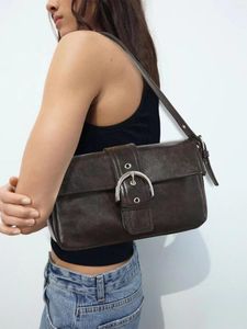 Nicho de Niche de Caminhão Luxuja Retro Wasteland Bolsa Bolsa de Axila Requintada e Punk Motocicleta Punk ombro simples