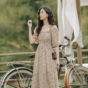 Parti Elbiseleri Kadınlar için Tatil Sevimli Çiçek Kawaii Yumuşak Kadın Elbise Peri Çiçek Tek Parçalı Harajuku Kore tarzı zarif ve güzel