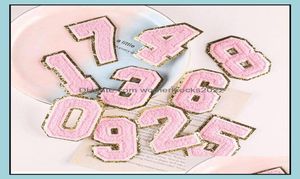 Sewing Notions Tools Apparel 09 Number Chenille Patches 3 Inch Sew Or Iron On Clothing Embroidery Appliques Diy Clothes Garment A8923923