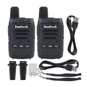 Walkie Talkie Hamgeek Mini-3358W2PCS MINI VHF UHF TRNSCEIVER 8W 2-3km 16チャンネルラジオ