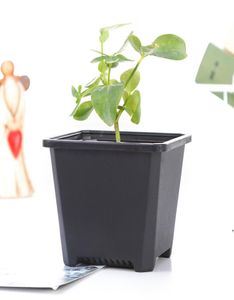 Square Nursery Plastic Flower Pot Planter 3 Storlek för inomhus hembord säng eller golv och utomhusgård eller trädgårdsplantning S9365784