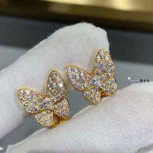 VC Butterfly Diamond Clove Earring Rwomens Rose Pendant för smycken Armband Trinity Diamond Engagement