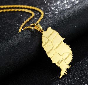 Smycken Grenada Map Necklace0123456789101112139998460