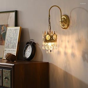 Wall Lamp American Style Living Room Restaurant Decorative Light Luxury Bedroom Corridor Porch Lights