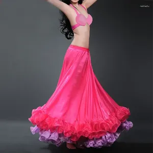 Stage Wear Professional Belly Dance Costume Waves Skirt Dress With S Push Carnival Bollywood