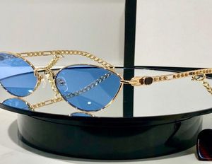 Sunglasses Metal Frame Cat Eye Women With Heart Shaped Charms Fashion Style Lady Eyewear7792903