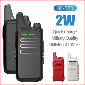 Walkie Talkie Baofeng 2 PCS Mini PMR 446 FRS Portable Two-Way Radio HT Pwalkie-Talkies T20 Radios for Hunting Cafe