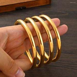 Bangle Dubai Wedding Bangles for Women Etiopian Jewelry Gold Kolor Bracelets Prezenty urodzinowe