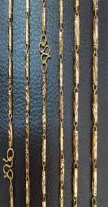 18K Gold gefüllt Herren Festigkeitskette Langer klassischer Halskettenschmuck 46mm Bandbreite 50 cm 60 cm 70 cm Länge1002702