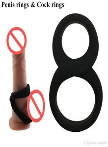 Silicone Time Delay Erection Cock Rings for Men Adult Sexy Penis Rings Sex Toys For Men7595592