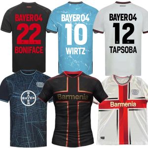 2024 Bayer 04 Leverkusen Soccer Jerseys Wirtz Boniface Hincapie Hofmann Tapsoba Schick Palacios Frimpong Grimaldo 24 25 Home Away 3rd Mens 축구 셔츠