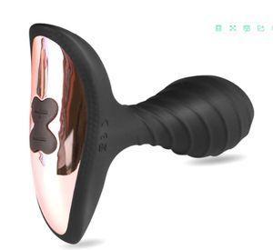 7 Modus USB wiederaufladbare Prostata -Massage Silikongewinde Analstecker Vibrator Butt Plug Anal Sex Toys for Men Frau Masturbation Y7694606