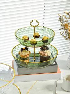 Plates Fruit Tray Family Living Room Multi-layer Candy Tea Table Snack Front Desk Dim Sum Rack