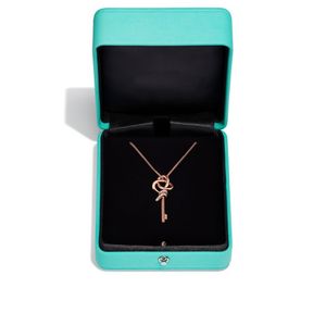 Designer necklace women luxury pendant necklace jewelry jewlery gold with diamond Key necklace sweater chain New fashion trend versatile silver necklace