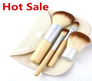 Makeup Brushes Make up Brushes 4pcs Professional Cosmetic Brush Kit Thin Fiber Batt Sack Bag Package Eyeshadow Foundation Shade To8383300