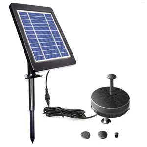 Trädgårdsdekorationer 6V 3.5W Solar Fountain Pump Power Borstless Water Inbyggt förvaringsbatteri LED för Pond Bird Bath