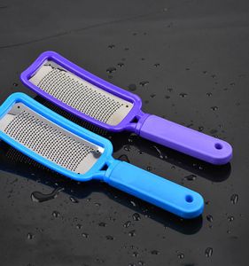 Professionell dubbel sidosida fil rostfritt stål rasp häl grater hård död hud callus remover pedicure file fot grater vt02433568358