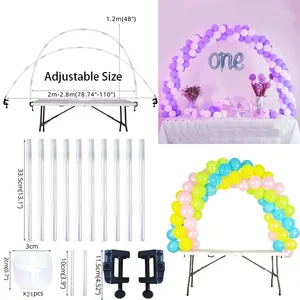 Dekoracja imprezy 1Set Table Balloon Arch Kit Ballon Stand Stand Wedding Birthday Dekoracje Baby Shower Balloony Akcesoria