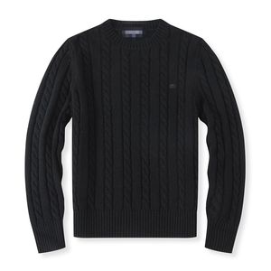 Gelişmiş Polo Marka Sweater Erkekler Kaşmir Karışık Pamuk Spor Kazak Uzun Kollu Retro İşlemeli Çift Kazak İlkbahar ve Sonbahar Gevşek Takma Külkü