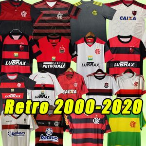 Flamengo versão retrô Jerseys Flamenco Adriano Josiel Williams Emerson Kleberson Futebol Cirlad 00 01 03 04 05 08 09 2002 2004 2007 2010 2014 2000 2001 2003