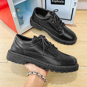 Dress Shoes Black Labor Protection Men's Party Boys Elegant Leather Casual Work Chef Men