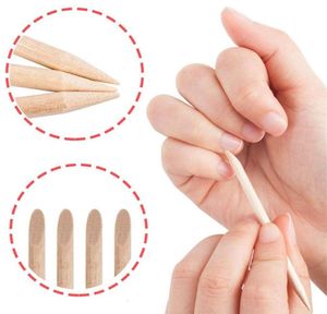 100Pcs Orange Wood Nail Sticks Double Sided Multi Functional Cuticle Pusher Remover Manicure Pedicure Tool255D1505136