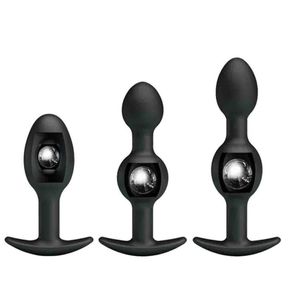 Vuxen nöje 3 modell anal pärlor silikon rumpa plug metall boll inuti sexprodukter för par anus muskler tränare8623187