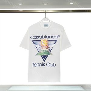 Casablanca Tshirt Mens Trub Designer Tshirt Men Men Sleeve Tee Men Women Graphic Tee Clothing Hip Hop Fashion Casablanc Tshirts Короткий плюс размер