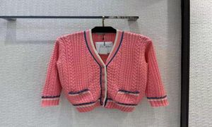 Milan Runway Sweaters 2023 New Spring Summer Long Sleeves V Neck Print Women039s Sweater High End Jacquard Cardigan Designer Sw4951413