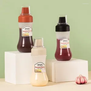 Bottiglie di stoccaggio insalata condimento ketchup spremi la cucina in bottiglia con berretto di polvere spezia