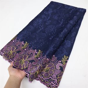 Suíça Nigéria Suíça África Tecido de renda de alta qualidade Velvet Velvet Cotton Lace Dubai Fabric 5y 240426