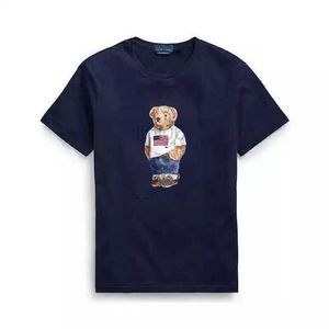 Herr t-shirts polos björn t shirt grossist hög kvalitet 100% bomullsbjörn t-shirt kort ärm tee skjortor usavan5