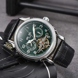 Titta på Watches AAA Commercial Mens Hollow Tourbillon Automatic Machinery Casual Belt Watch KGWT