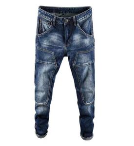 2020 Fashion Mens Stylist Jeans Herr Högkvalitativ blixtlås Jeans Casual Trousers Mens Stylist Slim Biker Denim Pants Designer Jeans5431306