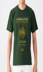 Taglie di copertura del passaporto della Repubblica Algeriana Shirts Shirt Shirt Repubblica di Algeria Patriottica Algeria Passport6750956