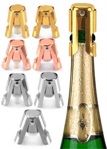 Ankomstfältverktyg Rostfritt stål Bottle Stopper Silikon Vin Champagne Stoppers Creative Style Mouth Lätt att använda 4 5NNH13501194