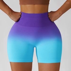 Aktiv shorts Cloud Rise Yoga Women Gym Workout High midja Hip Lifting Fitness Trousers Running Bicycle Dancing Seamless Girls Leggings