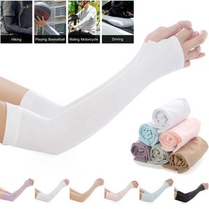 Sleevelet Arm Sleeves New high-quality ice cover summer cooling arm sun ultraviolet protection gloves for running fishing and cycling Q240430