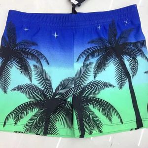 Mäns badkläder Polyester Swimming Trunks och vuxna lösa bekväma tryckta Boxer-strandbyxor i Boxer vid havet.