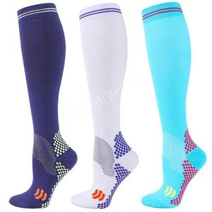 Socks Hosiery Running Compression Socks Varicose Veins Swollen Long Tube Socks 20-30mmhg Men Women Marathon Cycling Football Gym Sports Socks Y240504