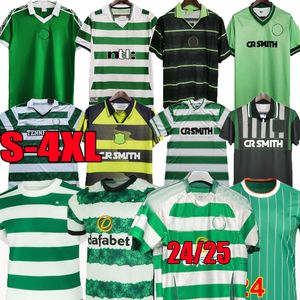 3xl 4xl 23 24 25 Retro Celtic Larsson McGregor Abada Jerseys Daizen Turnbull Forrest Home Away 82 84 85 86 87 89 91 92 93 95 97 Camisas de futebol