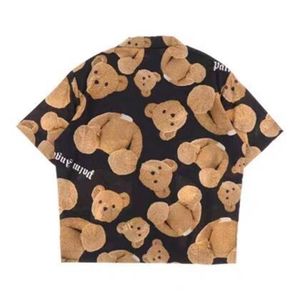 Palm Teddy Bear and Angels Short Sleeve Shirt012345672485310