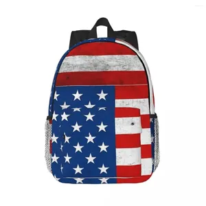 Backpack American Flag Backpacks Teenager Bookbag Fashion Students School Bags Laptop Rucksack Shoulder Bag Large Capacity