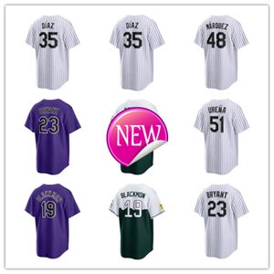 Jerseys de beisebol do Colorado Rockies 18 Ryan Feltner 21 Kyle Freeland 26 Austin Gomber 32 Dakota Hudson 40 Tyler Kinley 20 Peter Lambert