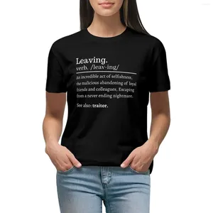 Kvinnors polos medarbetare lämnar presentidé med roligt att säga t-shirt hippie kläder estetiska kläder tees western t skjortor för kvinnor