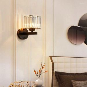 Wall Lamp High Quality Modern Crystal LED Nordic Simple Metal Light Living Room Hallway Bedside Decor Luxury