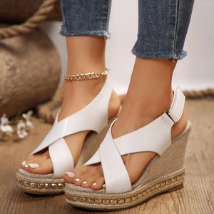 Sandalen Schuhe für Frauen kühle Hausschuhe weibliche weiche Soled Non -Slip -Kleidung gegen Flat Beach Flops Lady Sommer 2024