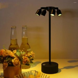 Tischlampen schnurloser Lampe -LED -Schreibtisch mit Kontaktbasi